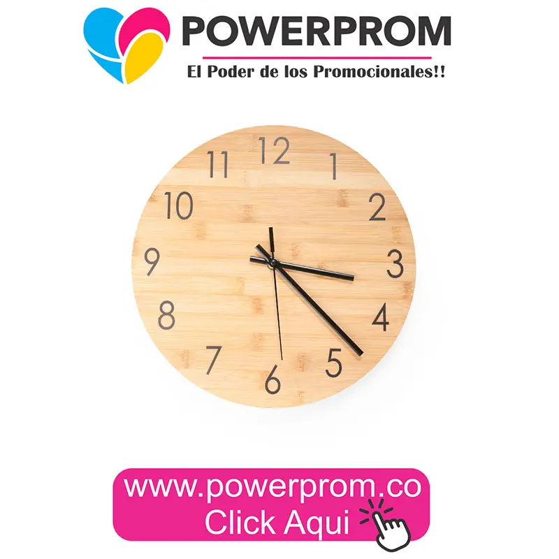 Reloj Home decorativo personalizable para empresas en Colombia
