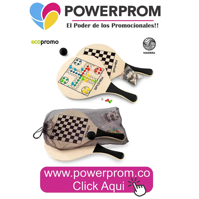 JUEGO DE RAQUETAS BOARD GAME personalizado con logo – Colombia
