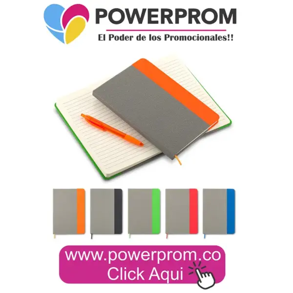 Libreta British personalizada con logo para empresas en Colombia