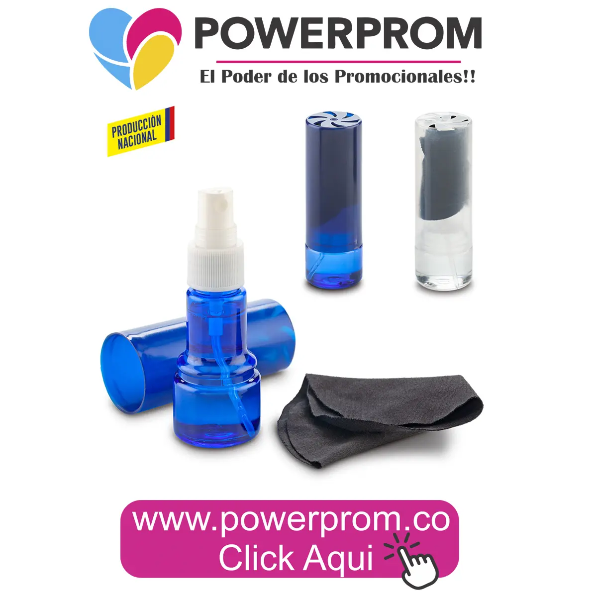 limpiador pantallas 30ml con microfibra