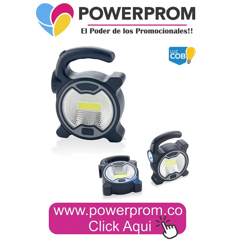 Linterna COB Power de trabajo con personalización – Colombia