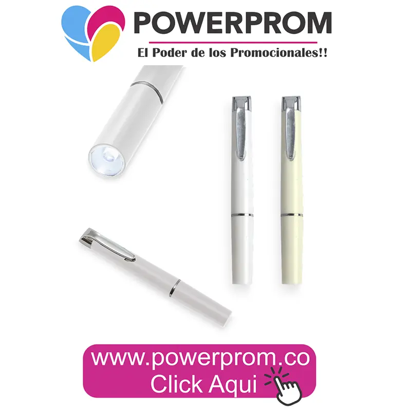 Linterna tipo bolígrafo para uso médico personalizada – Colombia