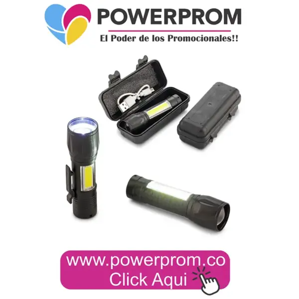 Linterna Morven recargable personalizada para empresas