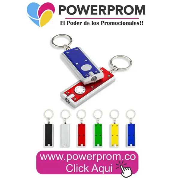 Llavero linterna Flat ultradelgado personalizado – Colombia