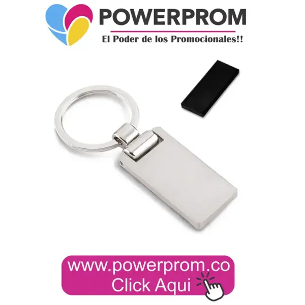 Llavero metálico ML-345 personalizado con logo