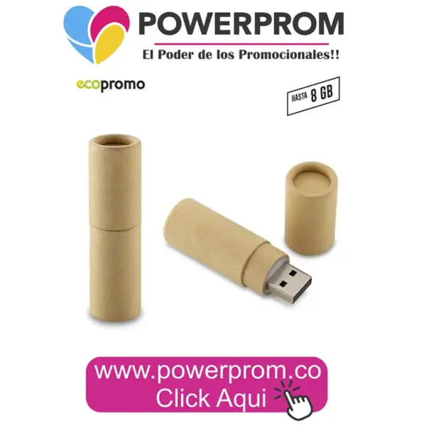 Memoria USB ECO fabricada en materiales sostenibles personalizada
