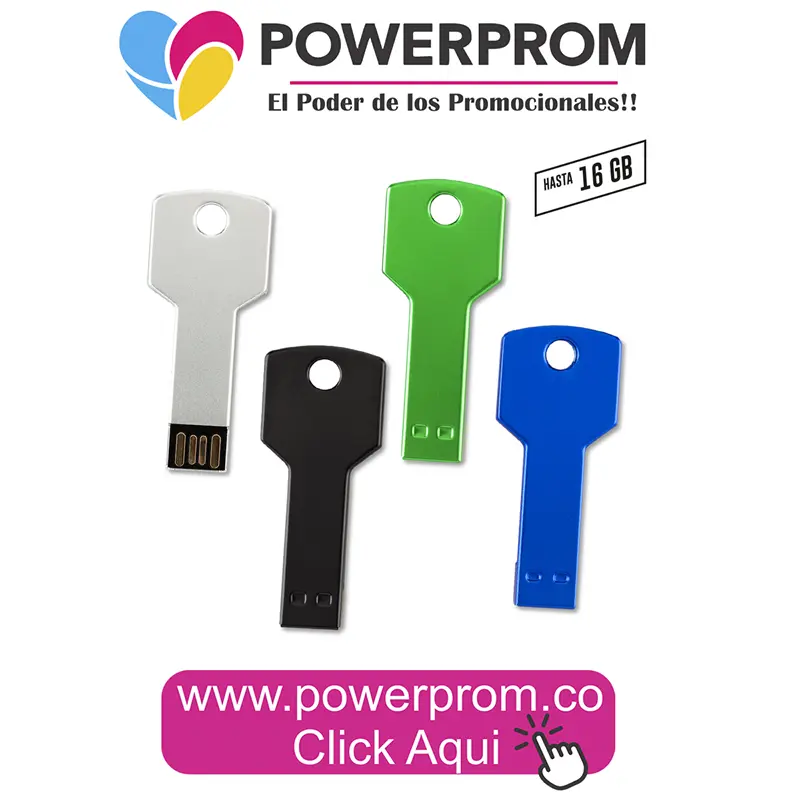 Memoria USB en forma de llave personalizada con grabado