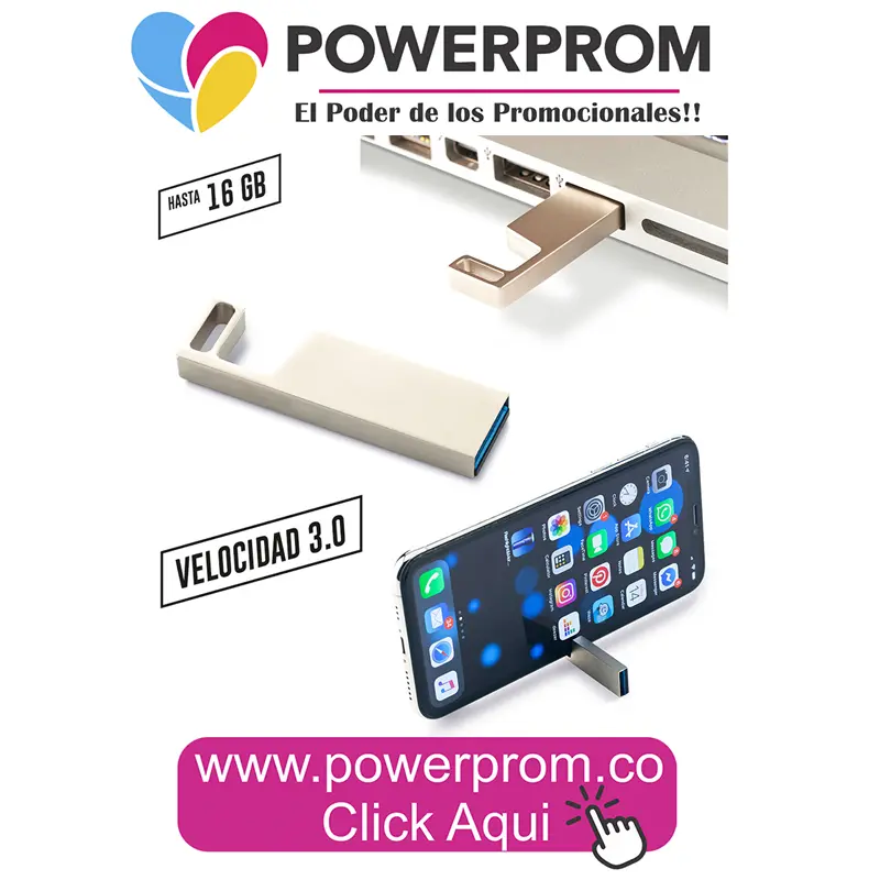 Memoria USB 3.0 con soporte portacelular personalizada