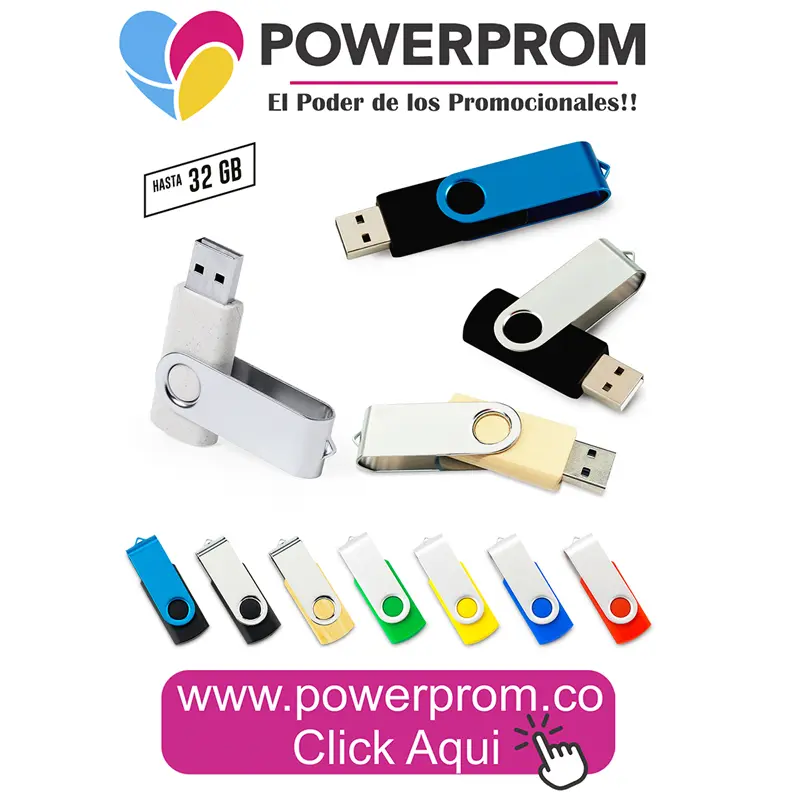 Memoria USB Swivel giratoria clásica personalizada con logo