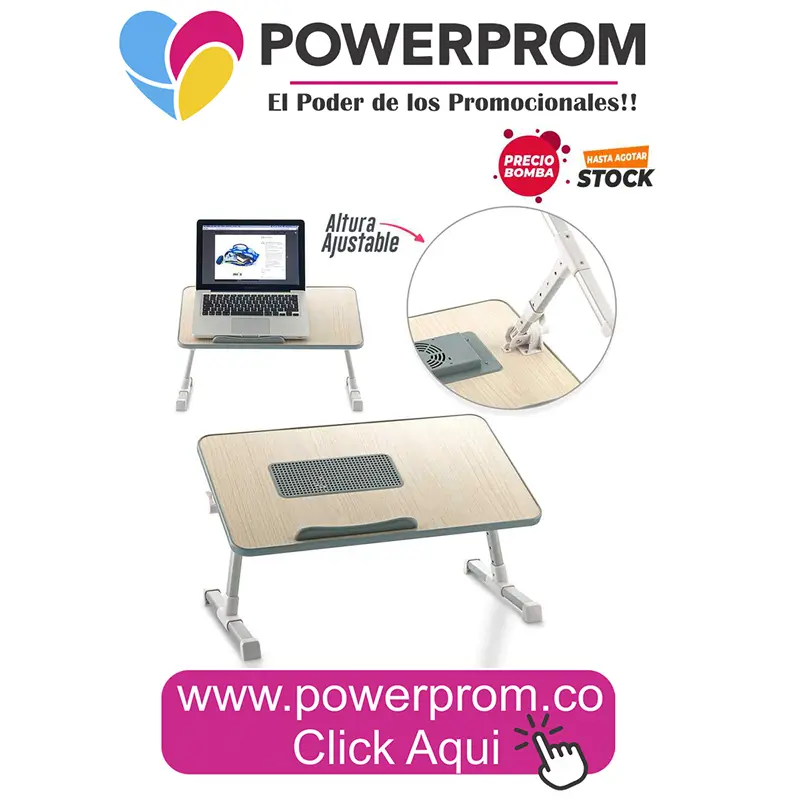 Mesa para laptop portátil personalizada PowerProm Bogotá y principales ciudades