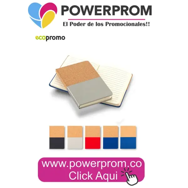 Mini Libreta Cork personalizada con tapa en corcho – Colombia