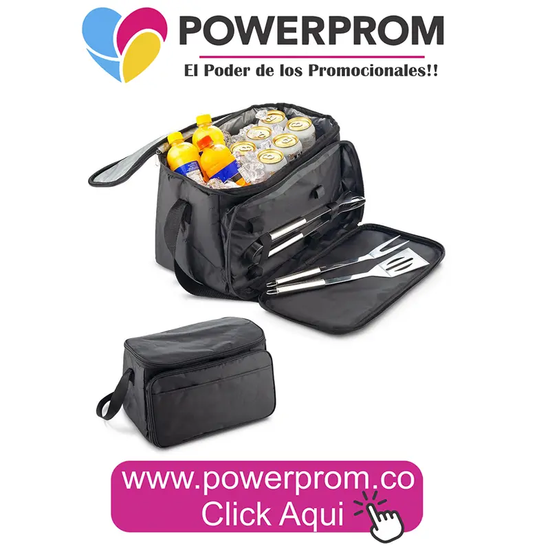 Nevera lonchera con set de BBQ personalizada para marcas