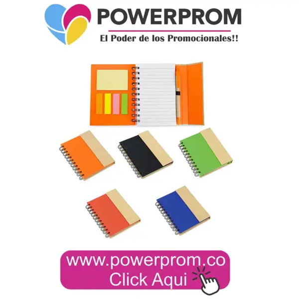 OF0166 Cuaderno Full con Bolígrafo personalizado – Colombia