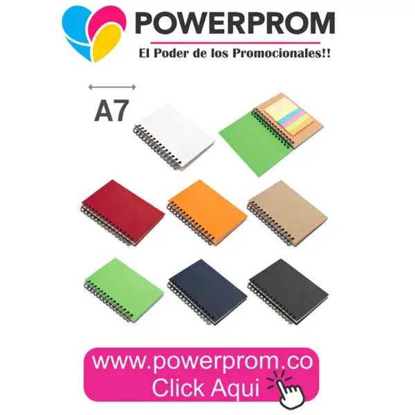 OF0500 Libreta Ecológica Teen personalizada para campañas juveniles – Colombia