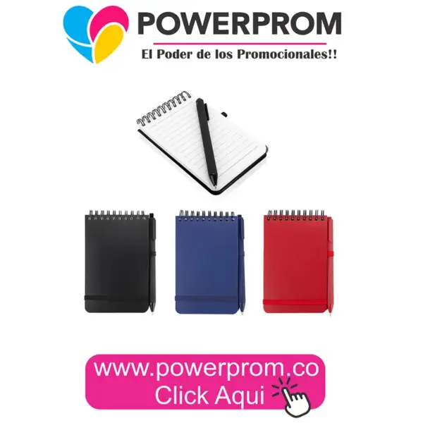 OF0625 Libreta Clasp con Bolígrafo personalizada con broche – Colombia