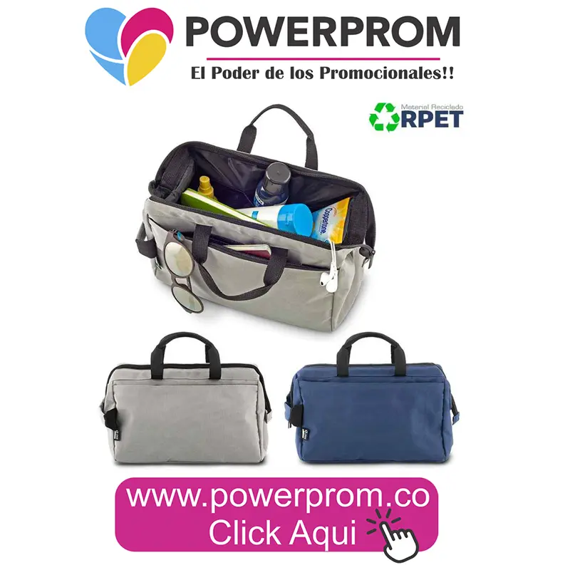 Organizador de viaje Tango RPET ecológico personalizado con logo empresarial. Entrega en Bogotá (Usaquén, Chapinero, Suba, Engativá, Fontibón, Kennedy, Bosa, Tunjuelito, San Cristóbal, Teusaquillo, Puente Aranda, Barrios Unidos, Santa Fe, Antonio Nariño, Rafael Uribe Uribe, Ciudad Bolívar, Candelaria, Sumapaz) y principales ciudades de Colombia.