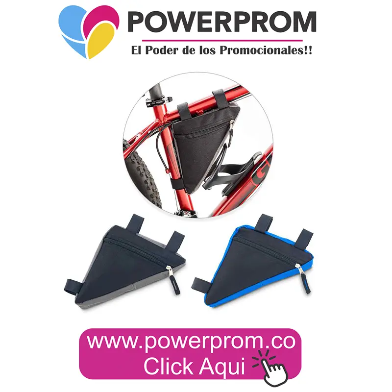 Organizador para bicicleta personalizable para manubrio o cuadro en Bogotá y Colombia