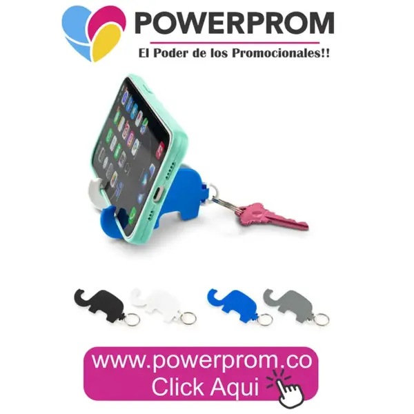 Portacelular Elephant personalizado para empresas PowerProm Bogotá Colombia