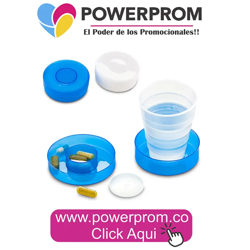pastillero vaso 2 en 1