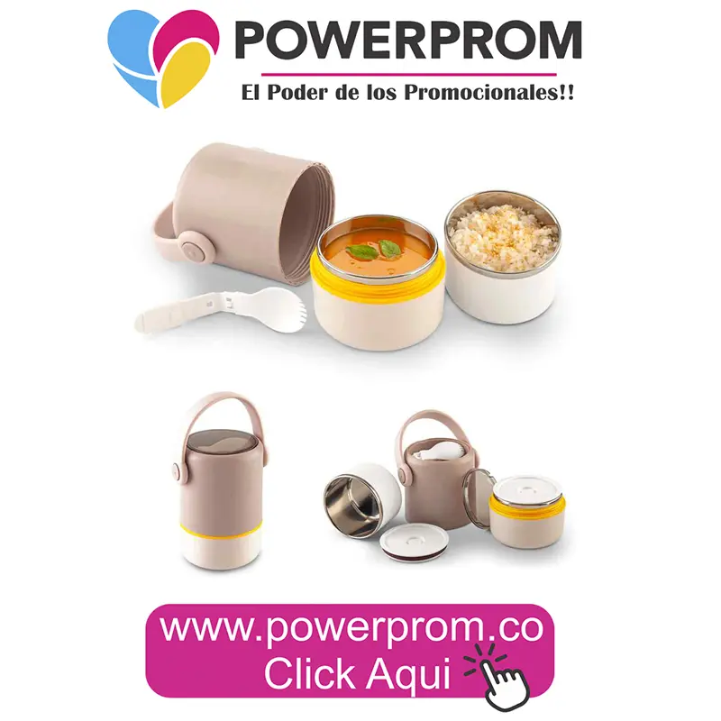 Portacomidas Jolt personalizado con logo para empresas y universidades.