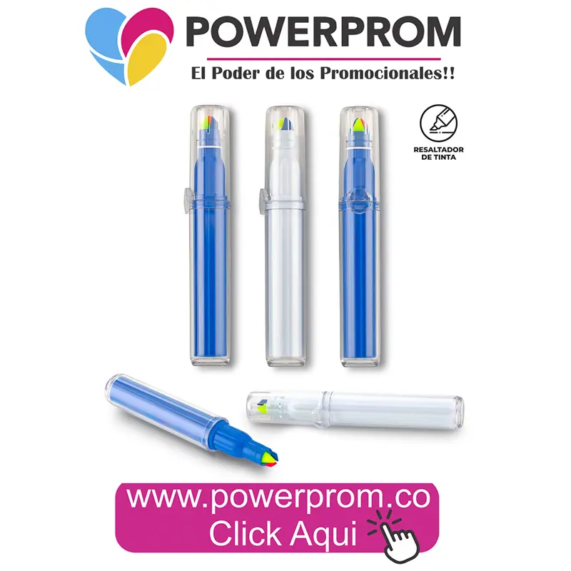 Resaltador Triple personalizado | PowerProm Bogotá y Colombia
