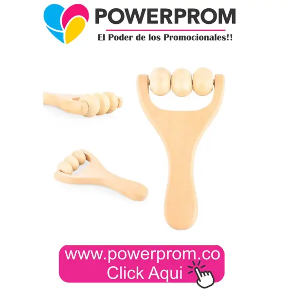 Masajeador manual Pamper con logo para regalos corporativos
