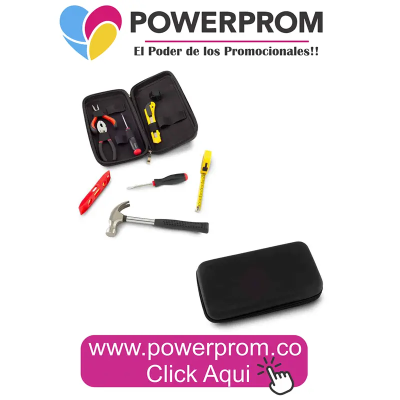 Set de herramientas Hammer personalizado con logo para empresas de mantenimiento.
