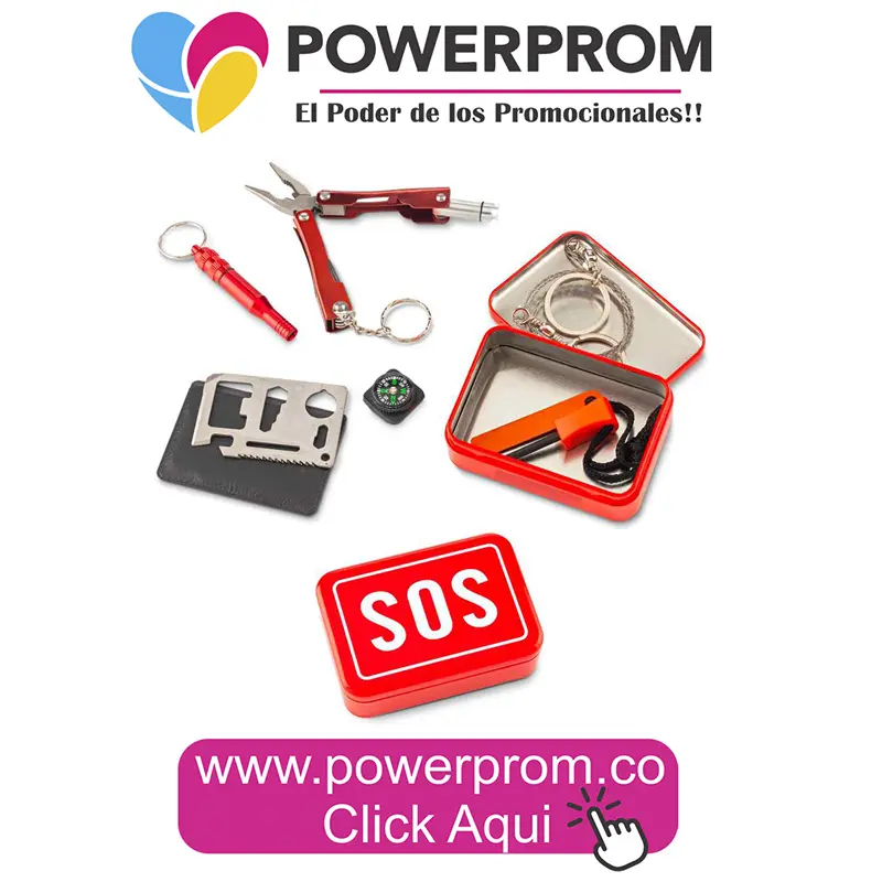 Set SOS de emergencia personalizado con logo para vehículos y oficina.