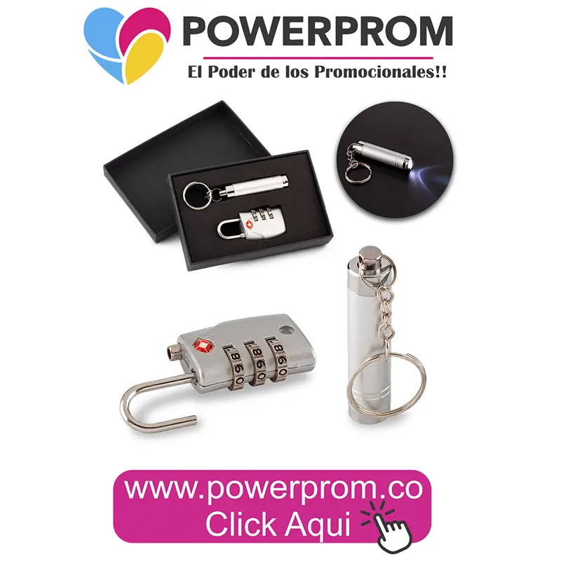 Set Travel Lock con candado y accesorios personalizados – Colombia