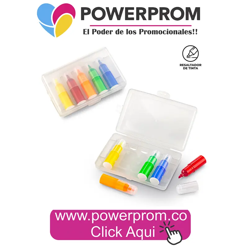 Set de resaltadores Trumix personalizado | PowerProm Colombia