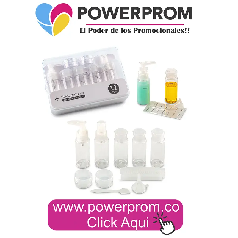 set de botellas de viaje