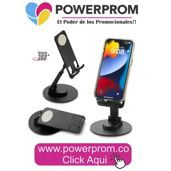 Soporte Gyro para móviles personalizado PowerProm Bogotá y Colombia