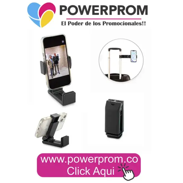 Soporte para móviles Jet personalizado PowerProm Bogotá y principales ciudades