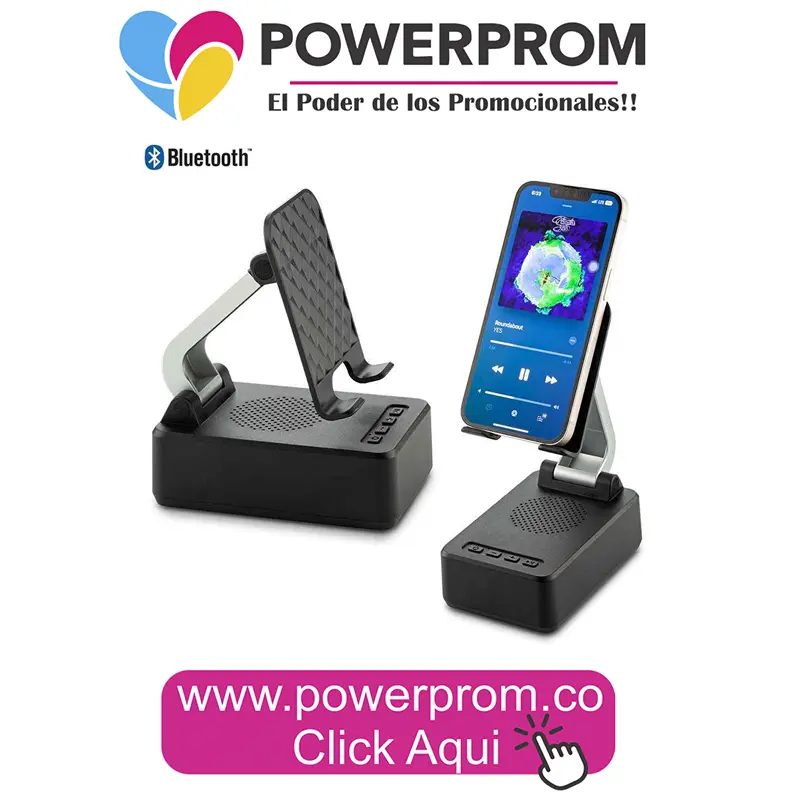 Speaker Bluetooth Syke con soporte para celular PowerProm Bogotá y Colombia