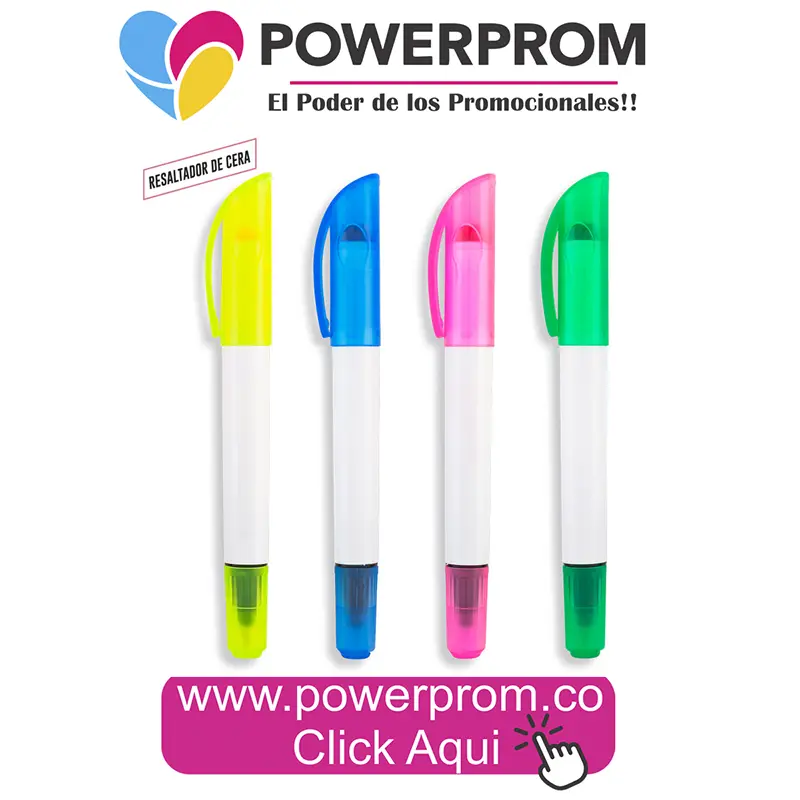 Resaltador Talbot 2-1 personalizado | PowerProm Colombia