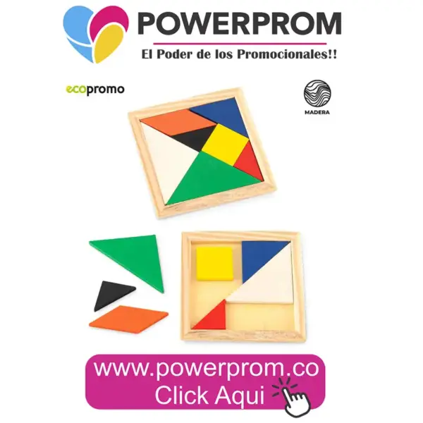 TANGRAM ECO personalizado en material sostenible para marcas en Colombia