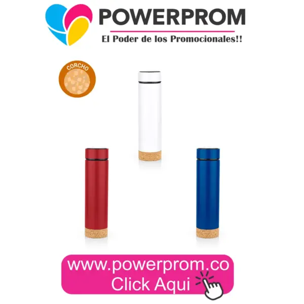 Termo en acero Shadow 430 ml personalizado PowerProm Bogotá y principales ciudades