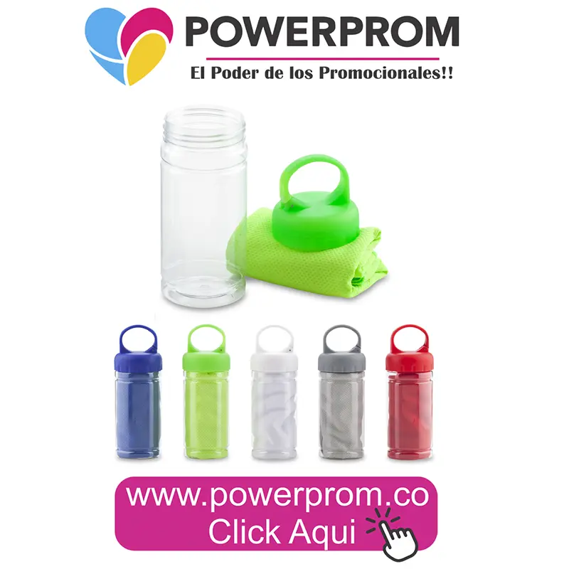 Toalla Cool Sport con estuche personalizada PowerProm Bogotá y Colombia