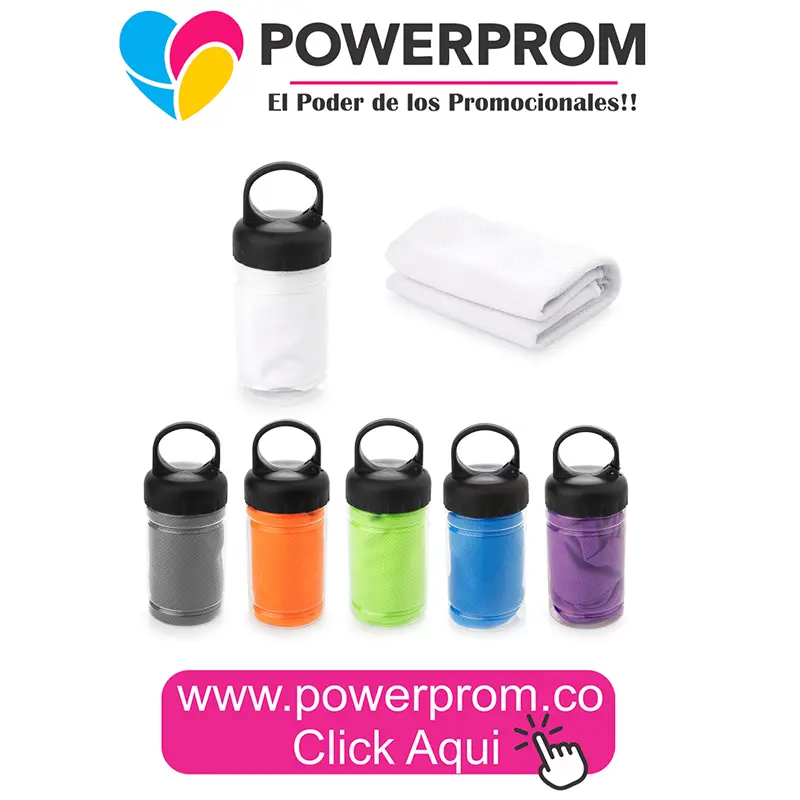 Manta refrescante Cool personalizada PowerProm Bogotá y principales ciudades de Colombia