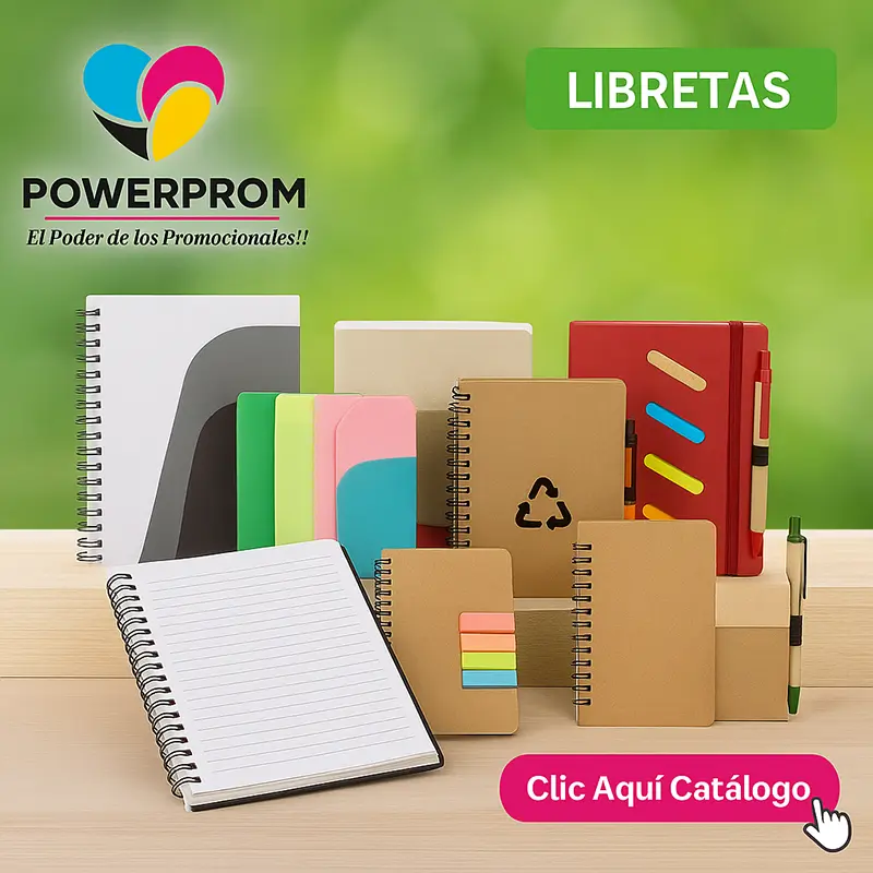 libretas promocionales personalizados colombia powerprom