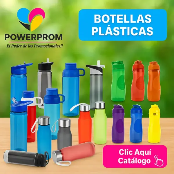 Botellas plásticas promocionales
