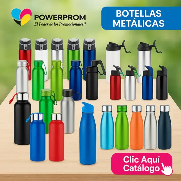 Botellas metálicas promocionales